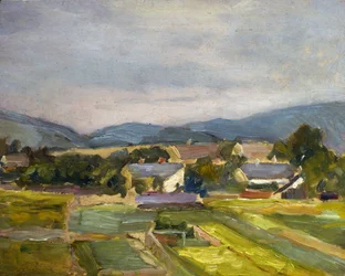 北オーストリアの風景、1907年