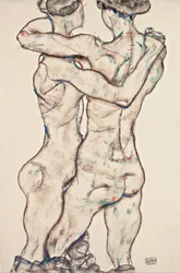 裸の女の子たちの抱擁、1914