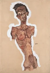 ヌード自画像、1910