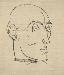 男の肖像、1914年。