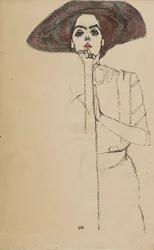 女性の肖像、1910年。