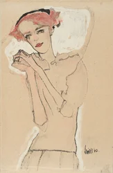 女性の肖像、1910年。