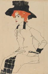 女性の肖像、1910年。