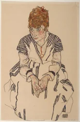 画家の義姉アデーレ・ハルムスの肖像、1917年