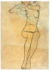 着席ヌード、1910