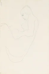 着席ヌード、1912