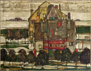 シングルハウス（山のある家）; Einzelne Hauser (Hauser mit Bergen)