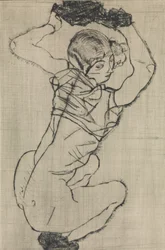 しゃがむ女、1914年。