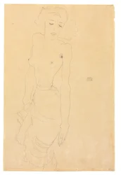 立っている女性、1911