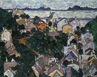 夏の風景。 1917年の夏の風景