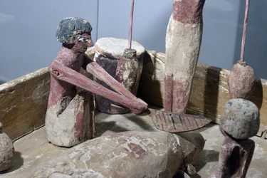 肉屋のモデル、エジプト、2000年から1700年頃の詳細