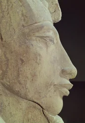 アメンフィスの胸像IV（アケナテン）（紀元前1364-1347年）アメン神殿、カルナック、紀元前1353-1337年頃（砂岩）（詳細）