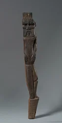 神ベスとの椅子またはベッドの脚、紀元前1540年-1296年