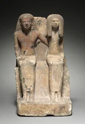 座っているペアの像、1479-1425年頃