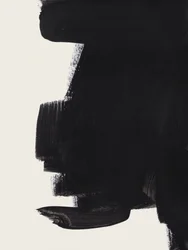 抽象的な黒い筆致