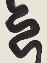流動的な黒の抽象