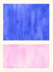 ソフトブルー・ピンクの抽象画