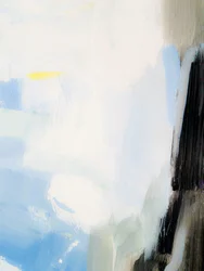 柔らかな青の筆致