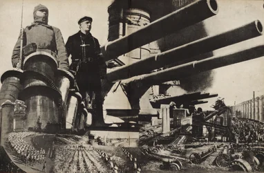 赤軍。ソビエト社会主義の構築、1933年のイラスト