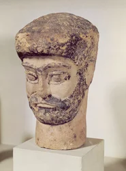 ビーズの男の頭、紀元前1800年頃