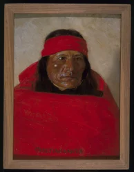 Christian-Naiche、1899年頃（生地に油彩）
