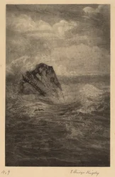 海の中の岩