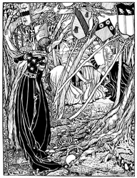 ランスロットデュレイク卿のイラスト、1898年。