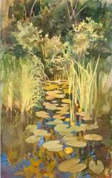 Abramtsevoの背水、c。 1888