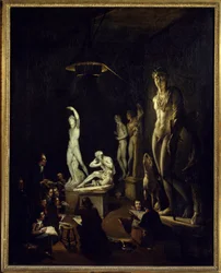 1770年のロンドン王立アカデミーの鋳造室エリアス・マーティンによる絵画