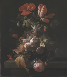 ボウルに花