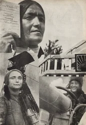 ソビエト女性。ソビエト社会主義は1933年に社会主義を構築しますからのイラスト。