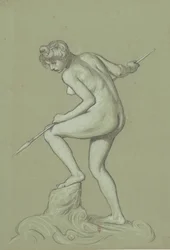 少女槍イルカ、c。 1900年。