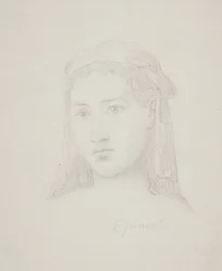 女性の頭
