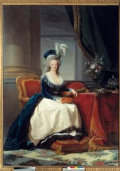 マリー・アントワネット - フランス王妃マリー・アントワネット・ド・ロレーヌ・ハプスブルク（1755 - 1793）の胸像 - マリー・エリザベート・ルイーズ・ヴィジェ・ルブラン（またはヴィジェ・ルブラン、またはヴィジェ・ルブラン）（1755-1842）による絵画。