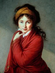 伯爵夫人ナタリー・ゴロヴィーナ（ヴァルヴァラ・ニコラエヴナ・ゴロヴィーナ）（1724-1767）の肖像 マリー・エリザベート・ルイーズ・ヴィジェ・ルブラン（またはヴィジェ・ルブランまたはヴィジェ・ルブラン）（1755-1842）の絵画 19世紀 個人蔵 - 伯爵夫人ナタリー・ゴロヴィーナの肖像（17