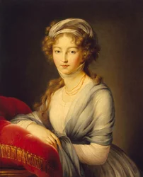 皇后エリザベスアレクセイエフナの肖像、バーデンのルイーズ王女1779-1826、1798