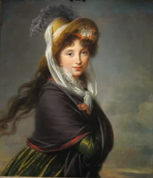 イリーナイヴァノフナヴォロンツォワ王女の肖像、イズマイロヴァ1768〜1848年、1797年頃