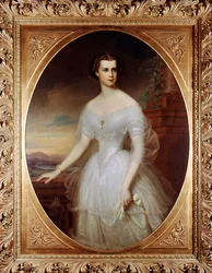 1854年、オーストリア皇帝エリザベート（シシィ）（絵画）