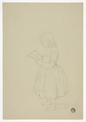 若い女の子の読書