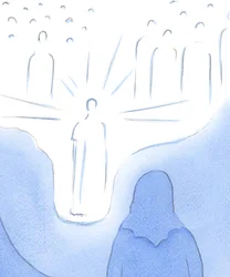 祈りによって、まるで天国の床が下がるように、私たちは天国の聖人たちに非常に近づきます。私たちのすべての信仰の行為は私たちをさらに近づけます、2002年（紙にw - c）
