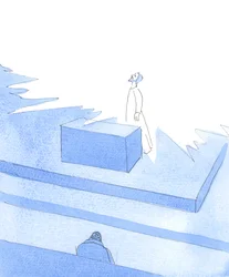 キリストは幕屋におられる聖所から私に語りかけられた、2004年（紙に水彩画）