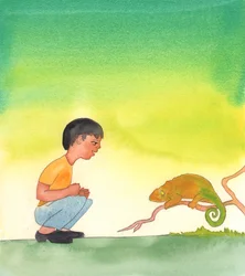 色を変えることができるカメレオンに驚くべき変化をもたらすことのできる神は、聖体においても、パンとぶどう酒がキリストの聖なるからだと血になるという驚くべき変化をもたらすことができる。