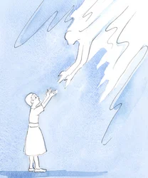 神は彼の「子供たち」の一人からの愛の叫びを、彼の小さな子供からの愛の叫びを聞いた地上の父親が感じた喜びで迎えます、2004年（紙にw - c）