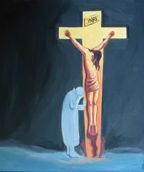 私たちの苦しみが祈るのを難しくしているなら、私たちは単に十字架に寄りかかり、キリストの近くで、彼の中で休み、そして私たちの困難に辛抱強く耐えることができます、2000年（船上の油）