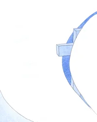 それはまるでキリストの十字架が天国への狭い開口部から突き出され、キリストの友人が入ることができるようにそれをくさびで開いているかのようです、2002年（紙にw - c）