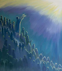 私たちの祈りが2000年の霊の内で父に上がるのは、聖なるミサで私たちのために執り成しをするイエスを通してです（船上の油）