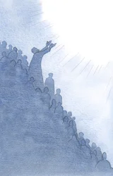 聖なるミサで私たちのために執り成しをするイエスを通して、私たちの祈りは、2000年の霊の内で父に昇ります（紙にw - c）