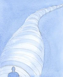 誰かが暗闇の「トンネル」のように歩いているのを見るのは悲劇的です。罪の生活によって隠され、神の光を楽しむことから、そして悔い改めに伴う魂の平和がまったくない状態で、2004年（w - c紙の上に