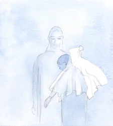 ある日、私の魂の中で、彼は結婚式のベールを掲げました、2000年（紙にw - c）