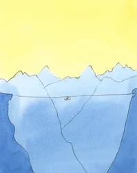 生から死への旅は、2004年に2つの山の間をケーブルカーで移動するようなものです（紙にw - c）